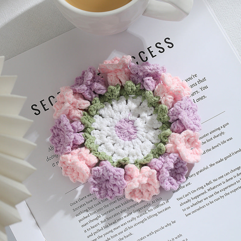 Lily of the Valley Crochet Coaster