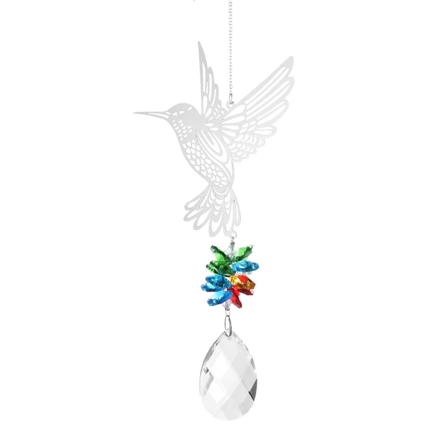 Hummingbird Rainbow Crystal Wind Chime Sunshine Catcher