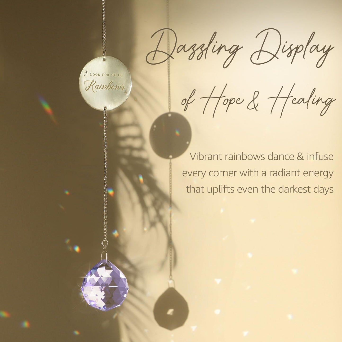 Pet Memorial Crystal Sun Catcher with Gift Box
