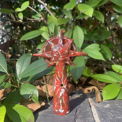 Handcrafted Mystical Sun God Figurine Desktop Ornament