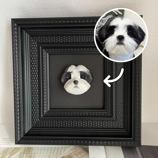 Customized Pet Portrait Photo Frame Pet Memorial Gift