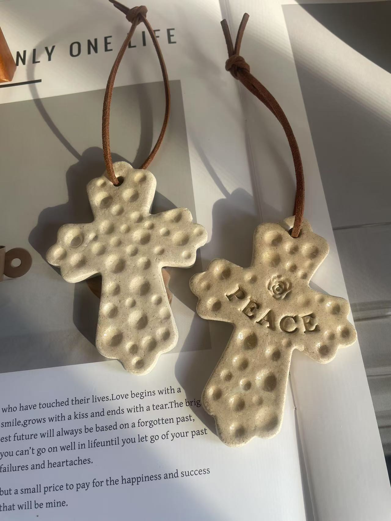 Handmade Cross Ornament