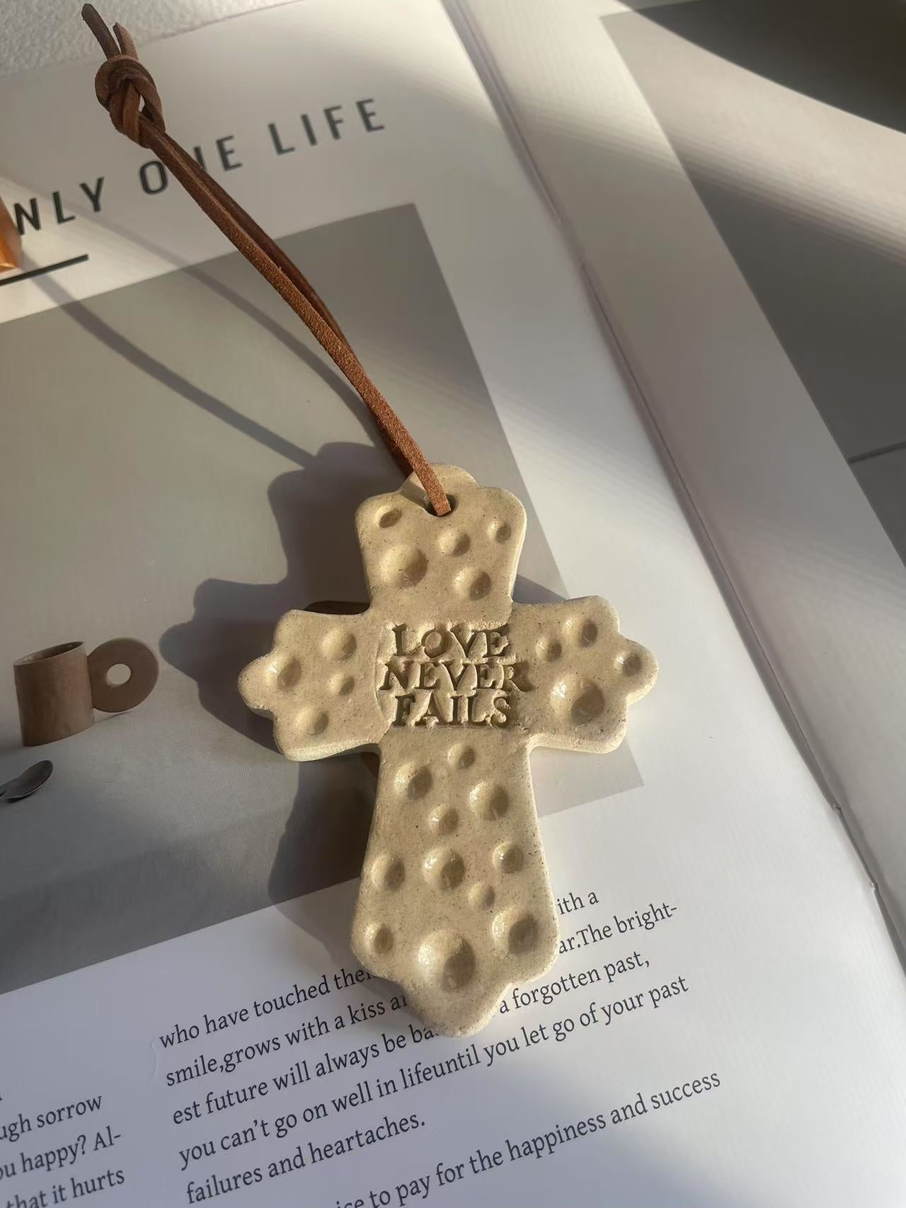 Handmade Cross Ornament