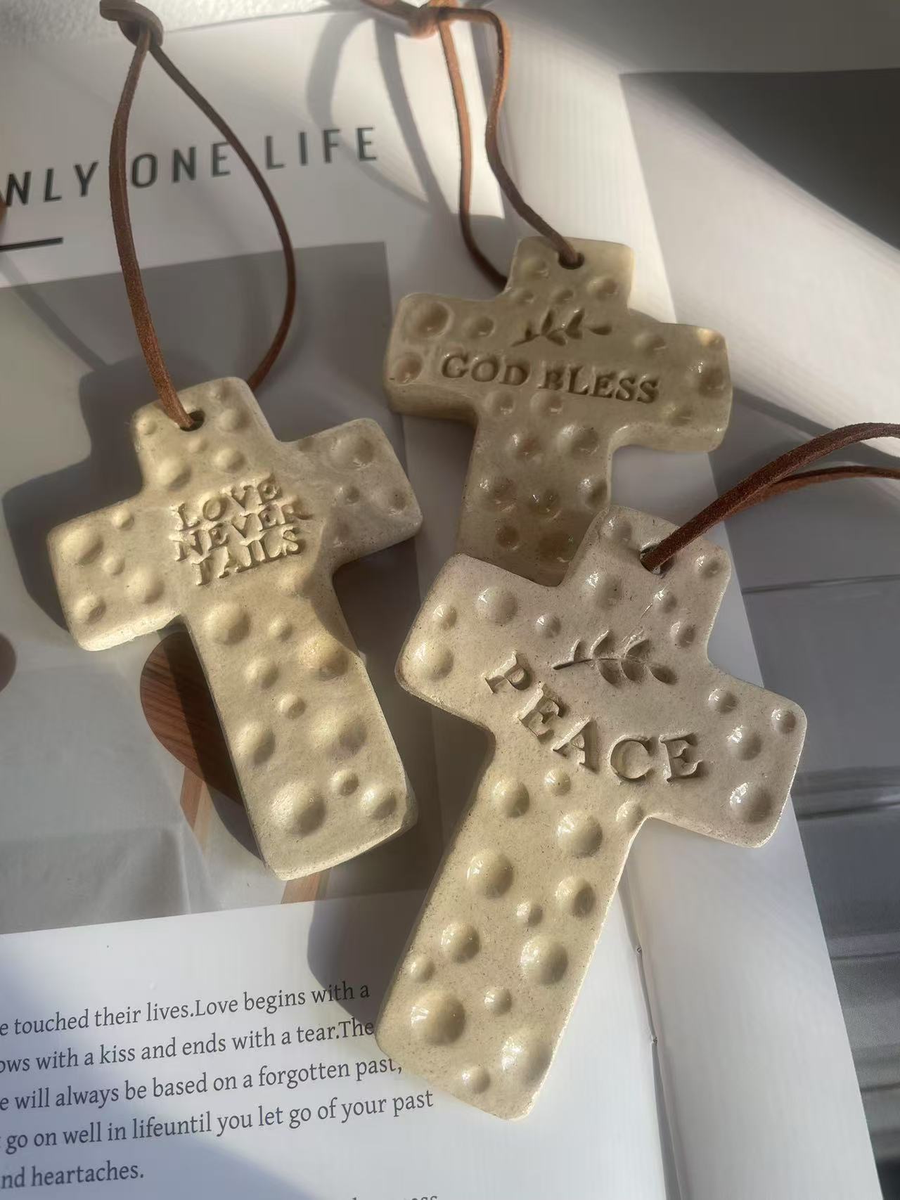 Handmade Cross Ornament