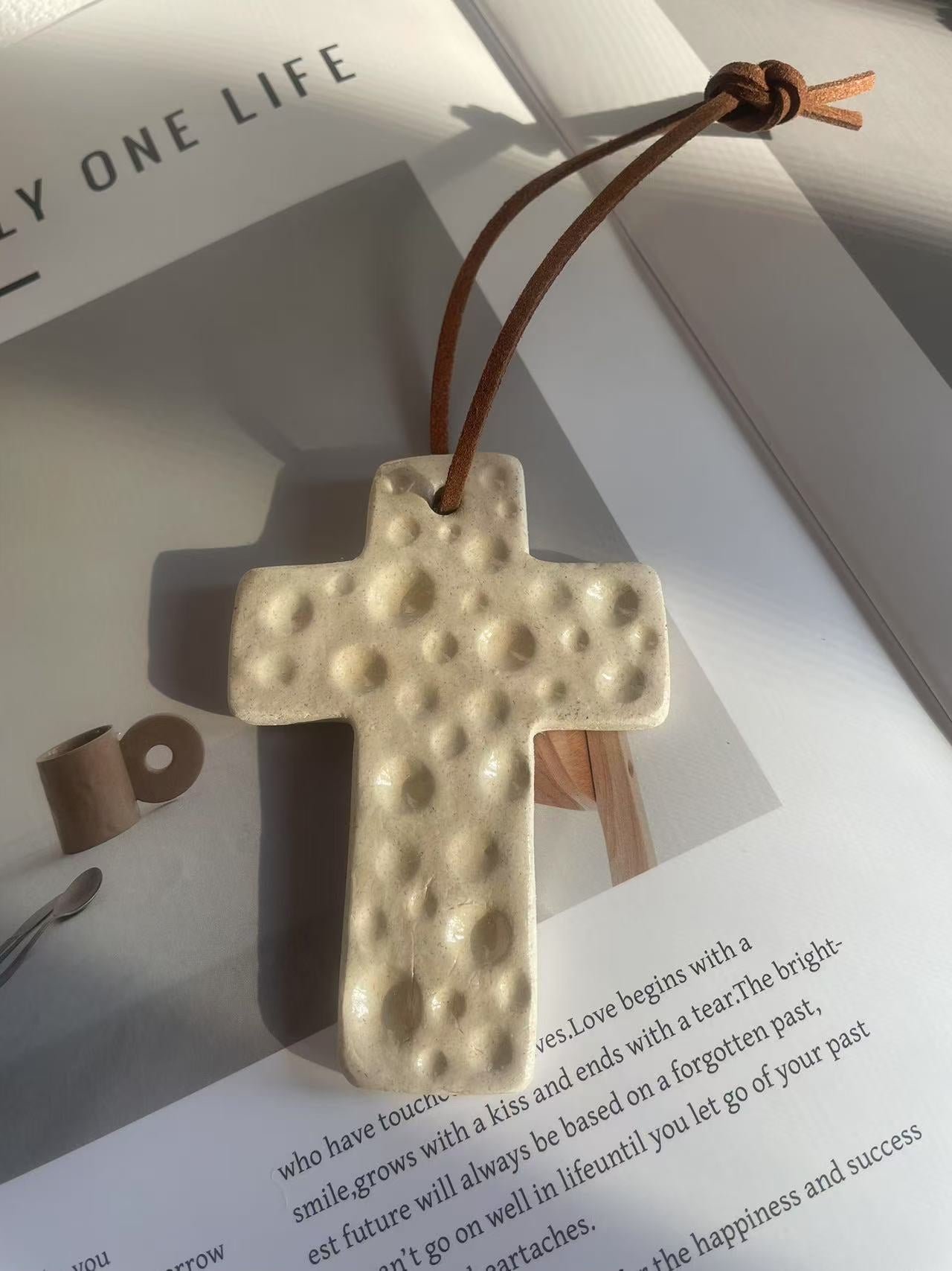 Handmade Cross Ornament