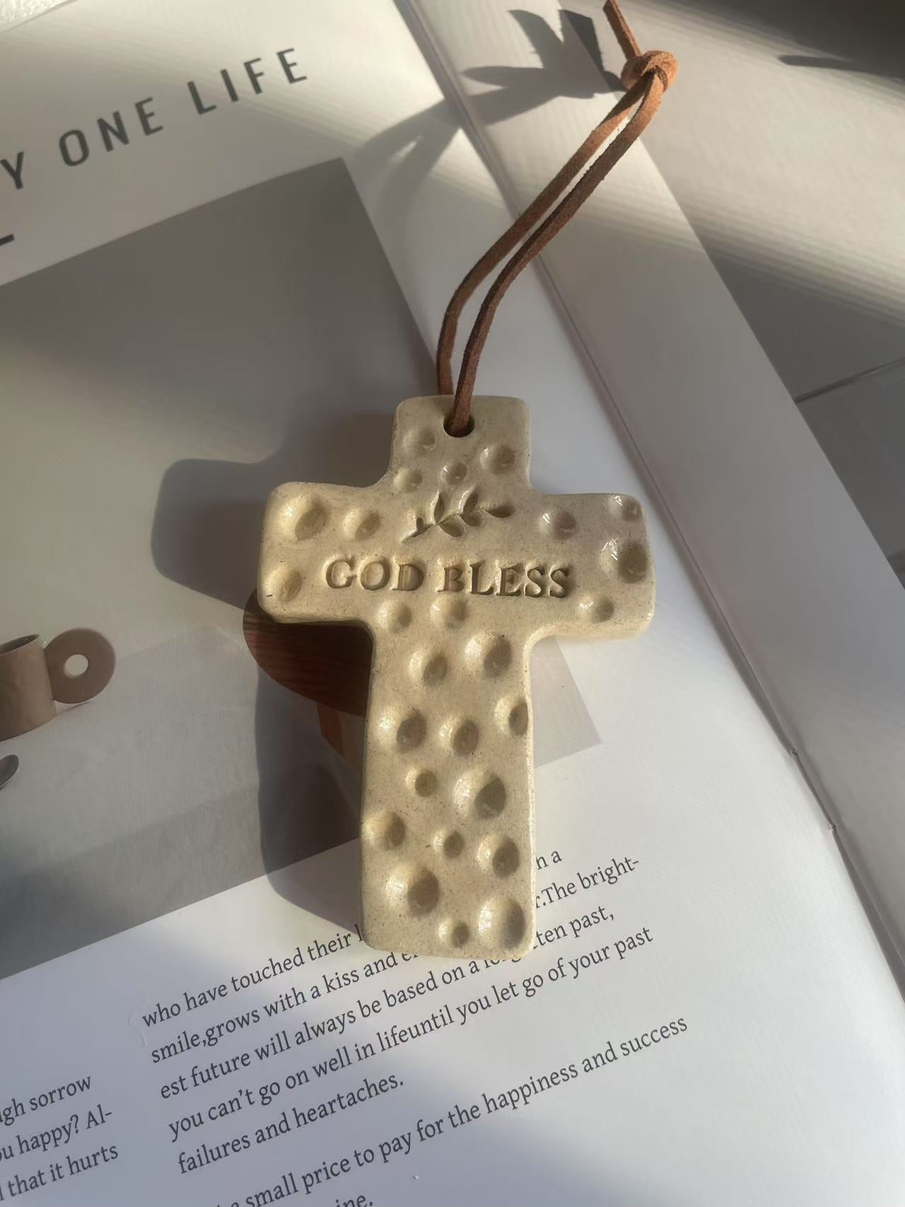 Handmade Cross Ornament