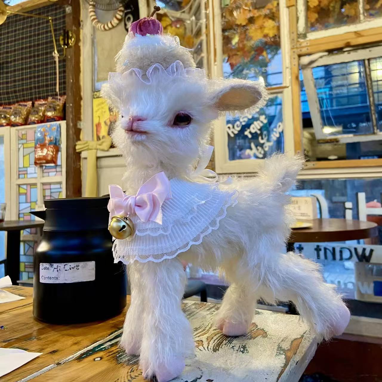 Adorable Handmade Lamb Doll Artist Doll