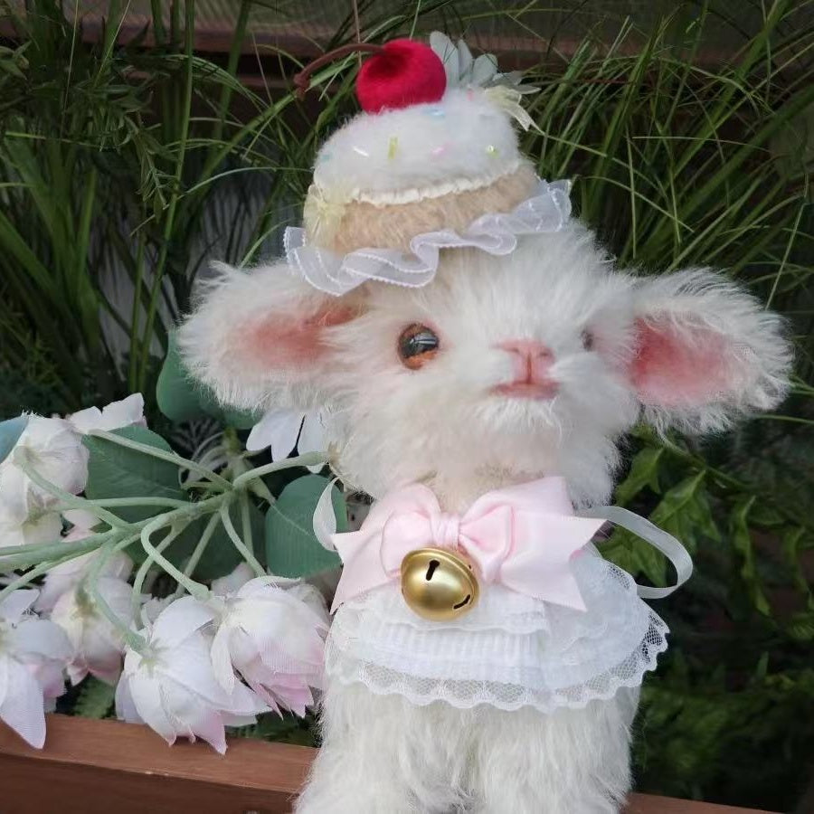 Adorable Handmade Lamb Doll Artist Doll