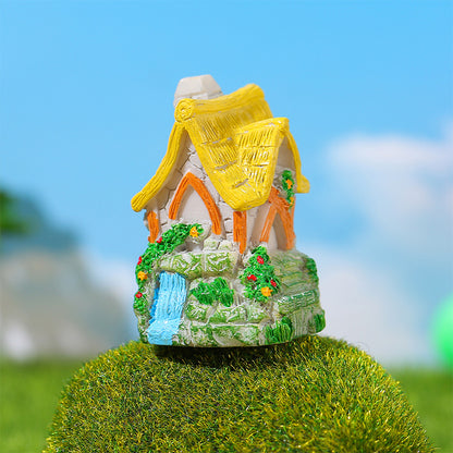 Miniature Forest House Resin Ornaments Garden Pot Decoration (6 pcs set)
