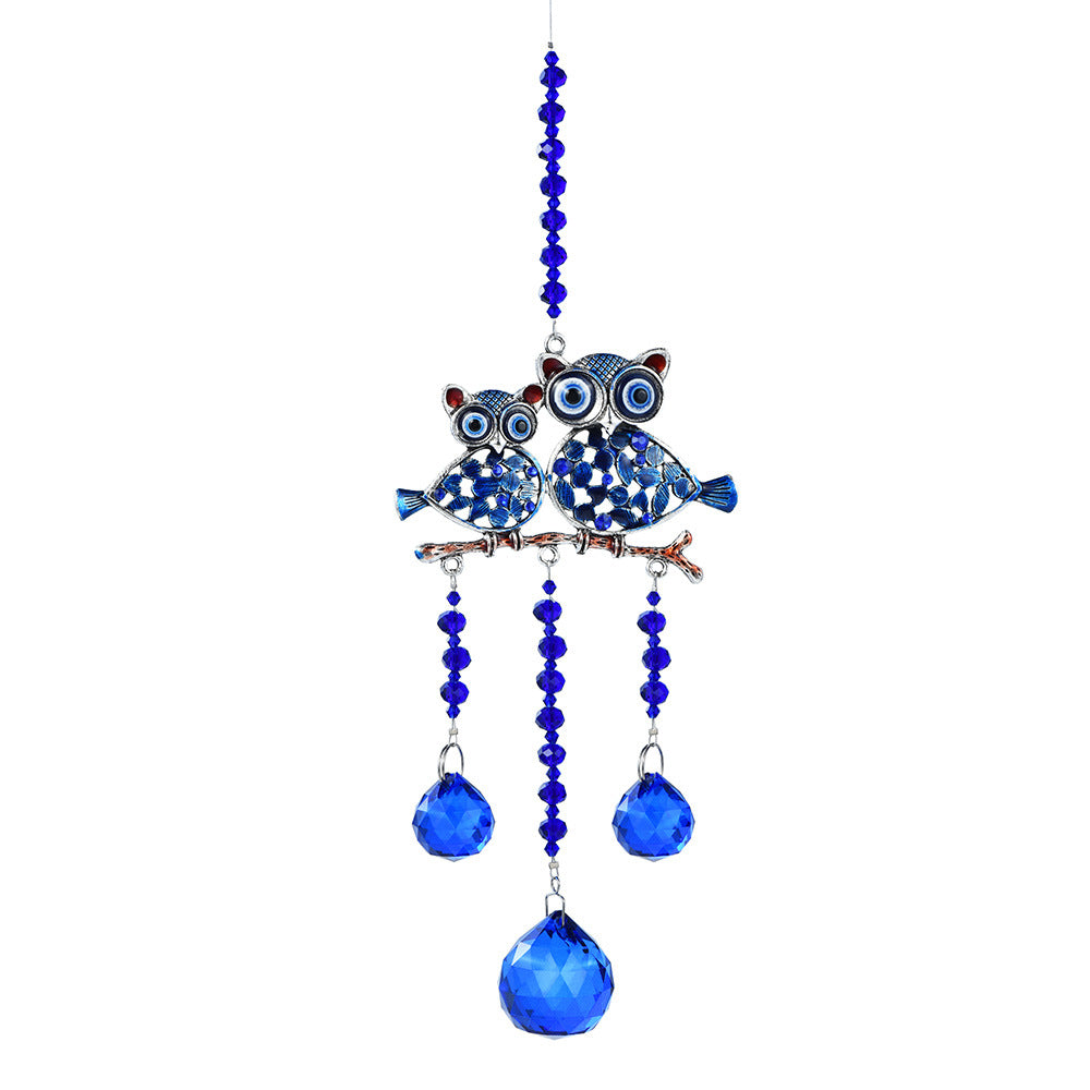 Evil Eye Crystal Sun Catcher Garden Decorations Wind Chime