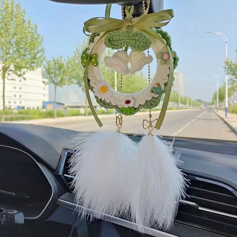 Lily of the Valley Car Hanging Car Decoration Crochet Pendant