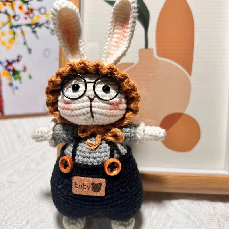 Cute Crochet Bunny Pendant Keychain - 8 styles