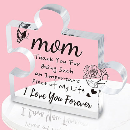 Mothers Day Gift Acrylic Puzzle Desktop Ornaments