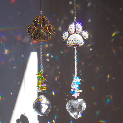 Colorful Diamond Pet Memorial Sun Catcher with Gift Box