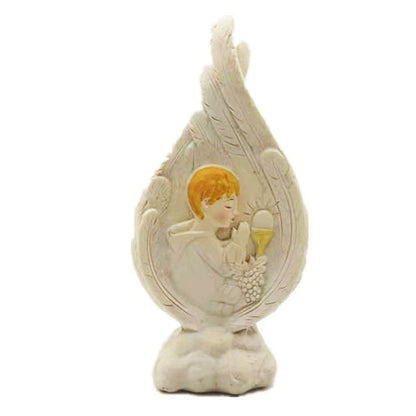 Jesus Mary and Angels Vintage Carved Resin Ornaments