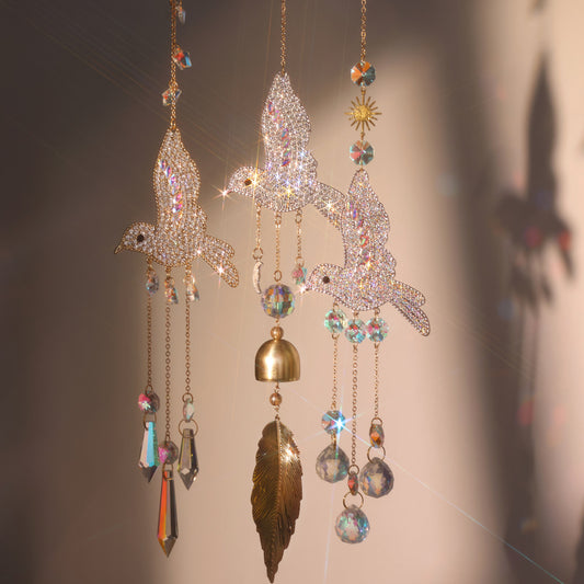 Hummingbird Crystal Sun Catcher Home Garden Pendant Decoration