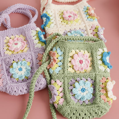 Crochet Flower Crossbody Bag Phone Bag