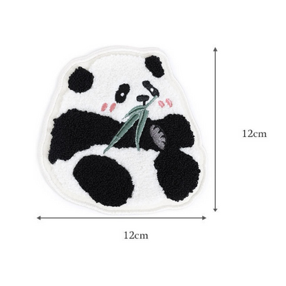 Cute Panda Coaster Placemats Towel Embroidery Craft