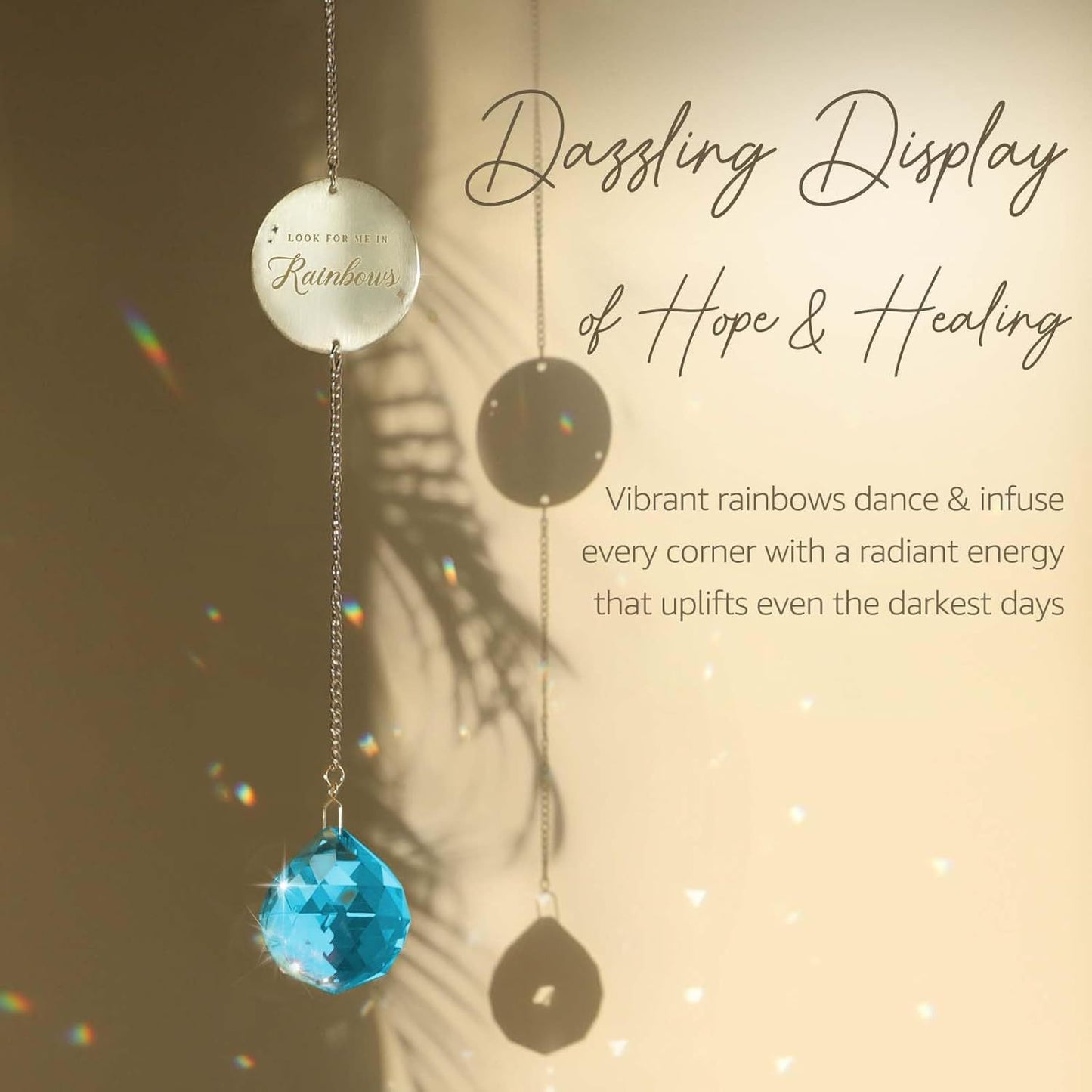 Pet Memorial Crystal Sun Catcher with Gift Box