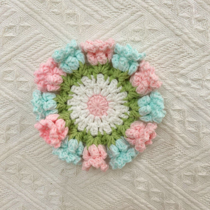 Lily of the Valley Crochet Coaster