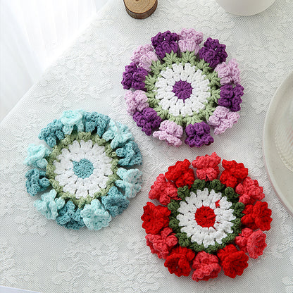 Lily of the Valley Crochet Coaster