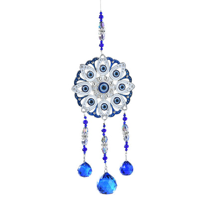 Evil Eye Crystal Sun Catcher Garden Decorations Wind Chime