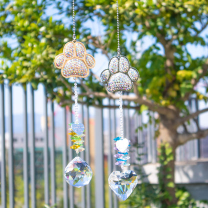Colorful Diamond Pet Memorial Sun Catcher with Gift Box