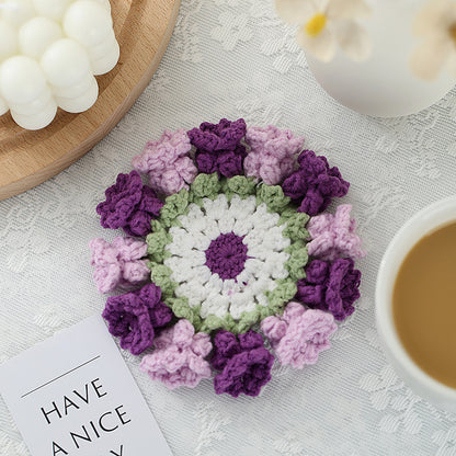 Lily of the Valley Crochet Coaster