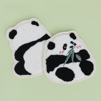 Cute Panda Coaster Placemats Towel Embroidery Craft