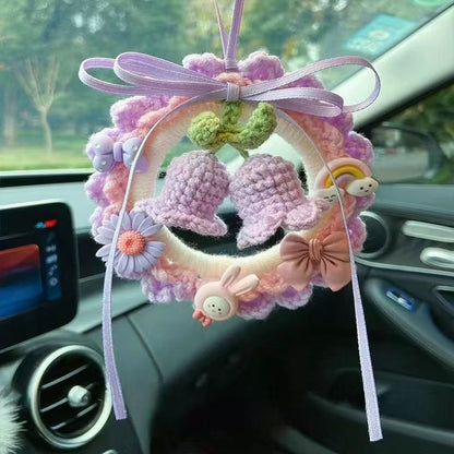 Lily of the Valley Car Hanging Car Decoration Crochet Pendant