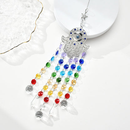 Devil's Eye Tree of Life Crystal Sun Catcher Pendant