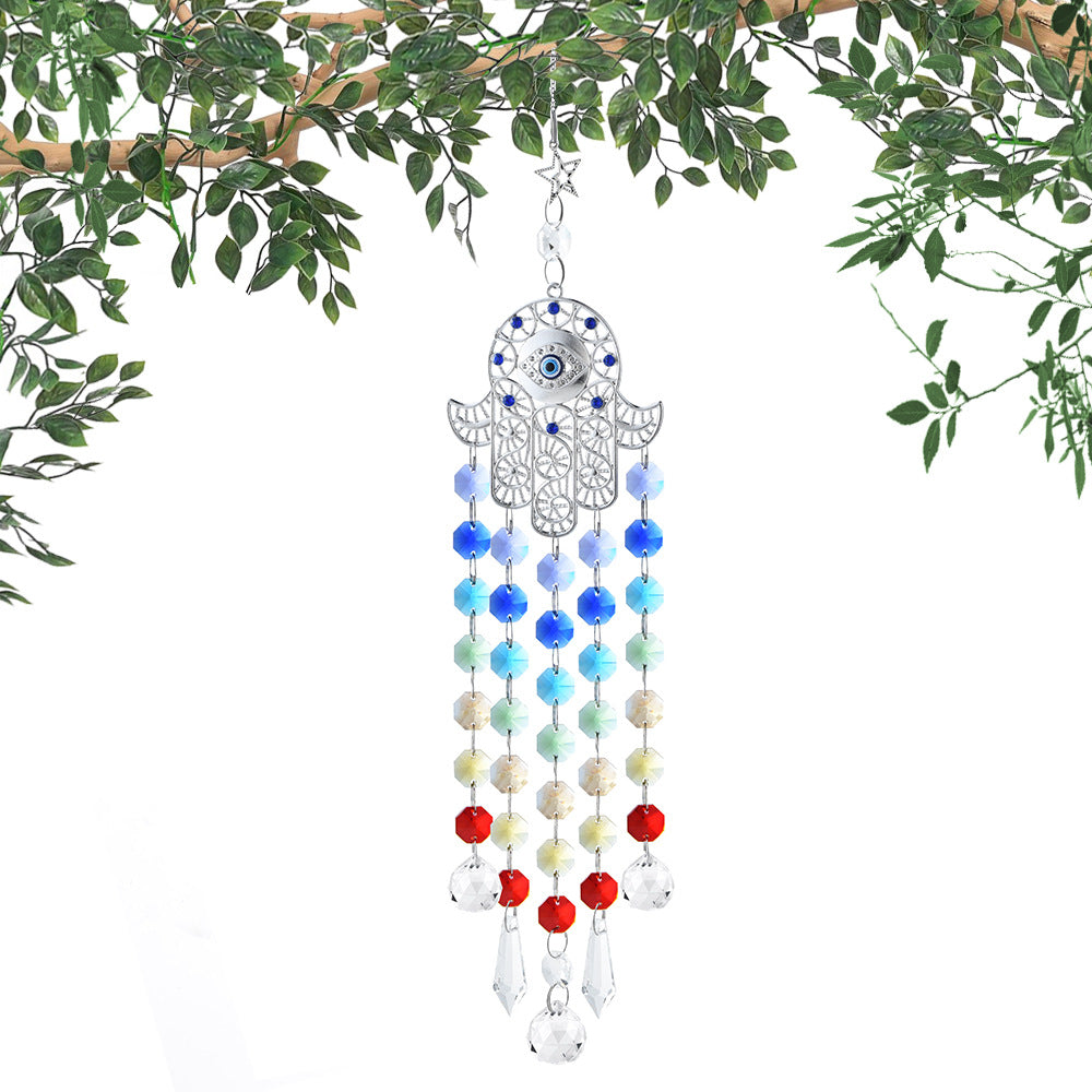 Devil's Eye Tree of Life Crystal Sun Catcher Pendant