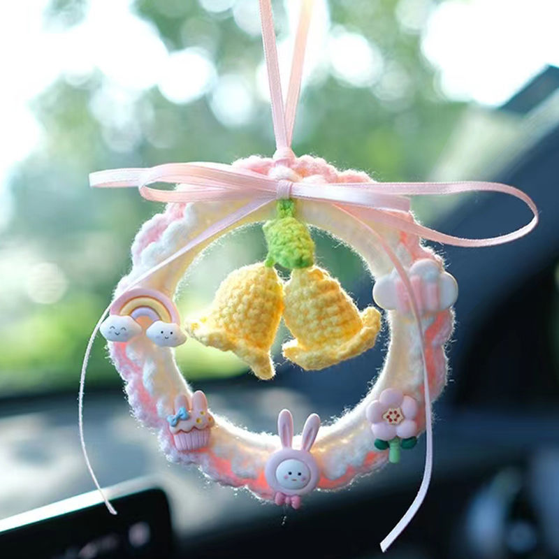 Lily of the Valley Car Hanging Car Decoration Crochet Pendant