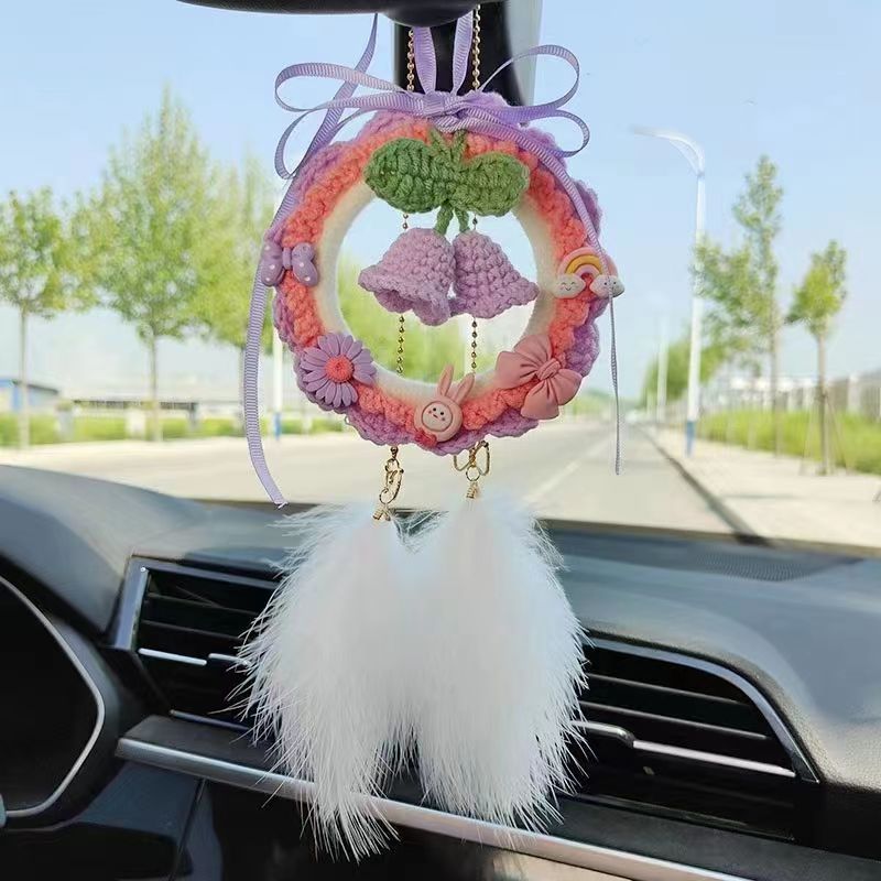 Lily of the Valley Car Hanging Car Decoration Crochet Pendant