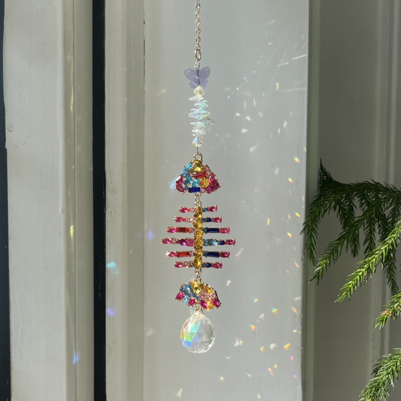 Colored Diamond Sun Catcher Wind Chime
