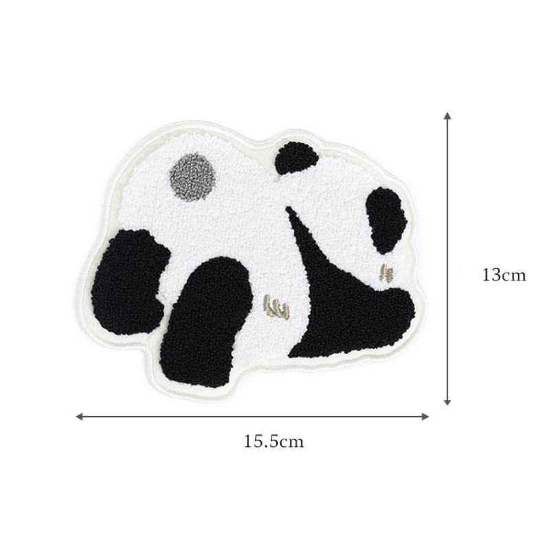 Cute Panda Coaster Placemats Towel Embroidery Craft