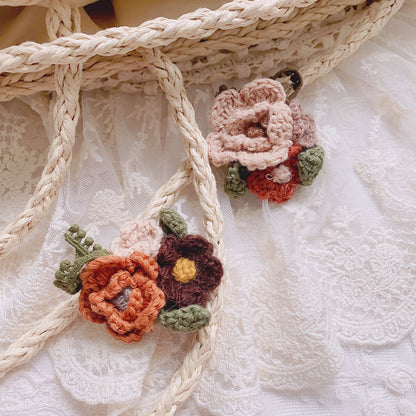 Crochet Flower Brooch