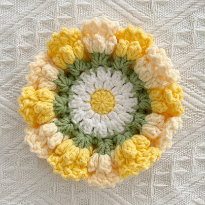 Lily of the Valley Crochet Coaster